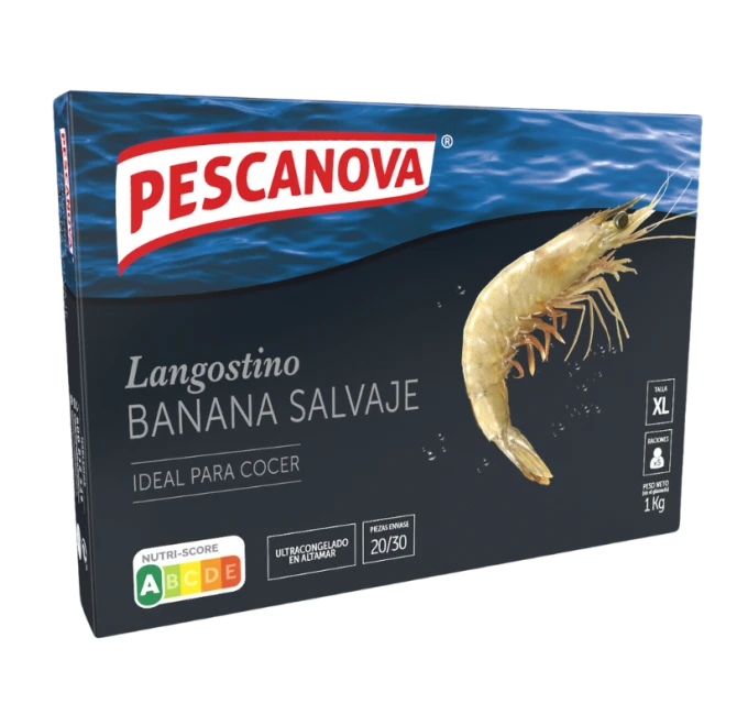 Langostino banana 1kg Pescanova
