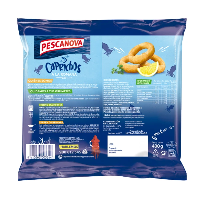 Caprichos a la romana parte de atrás compra online 400g