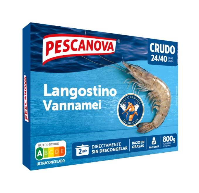 Langostino Vannamei Crudo 800g