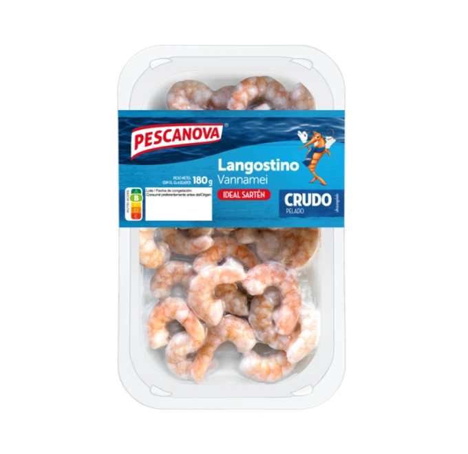 Langostino Crudo Pelado 180g