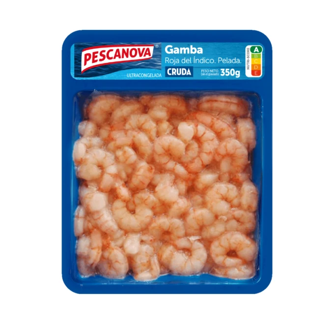 Gamba roja pelada 350g