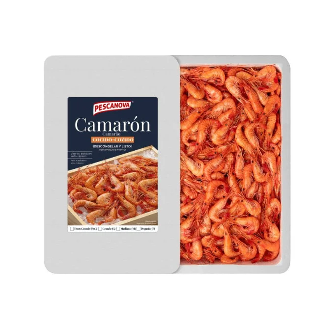 caja camaron cocido 1kg compra online pescanova