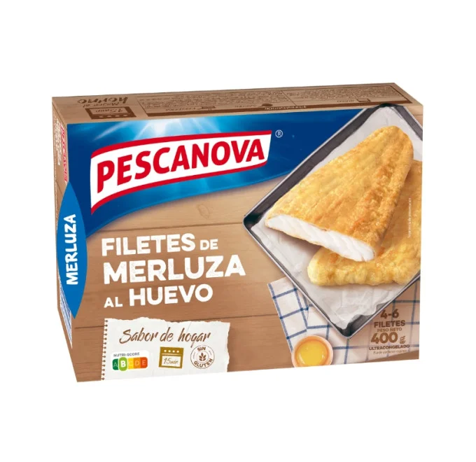 Filetes de Merluza al Huevo Sin Gluten 400g