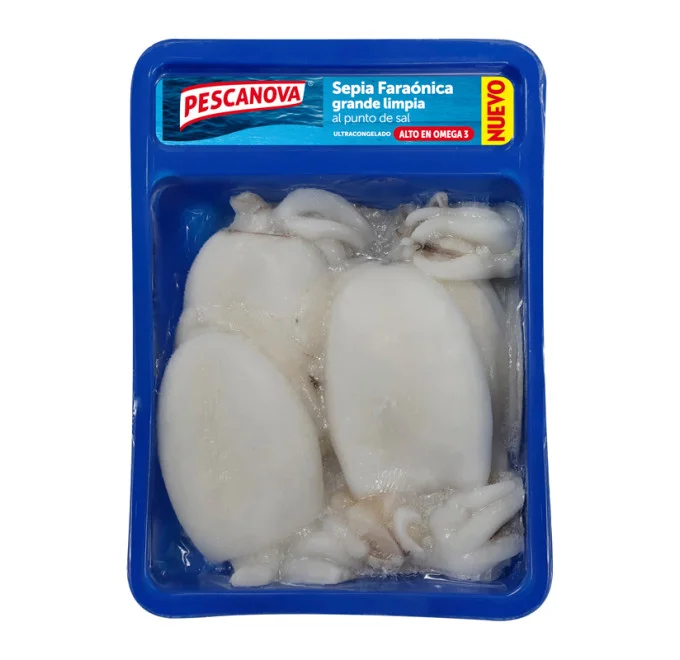Sepia faraonica limpia y grande pescanova compra cefalopodos pescado congelado online