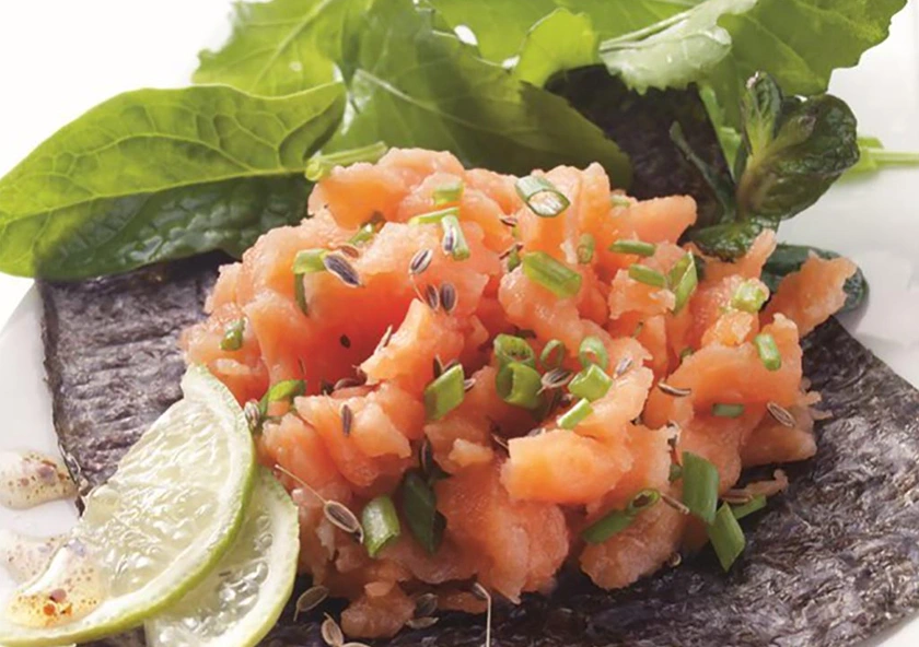 Tartar de salmón