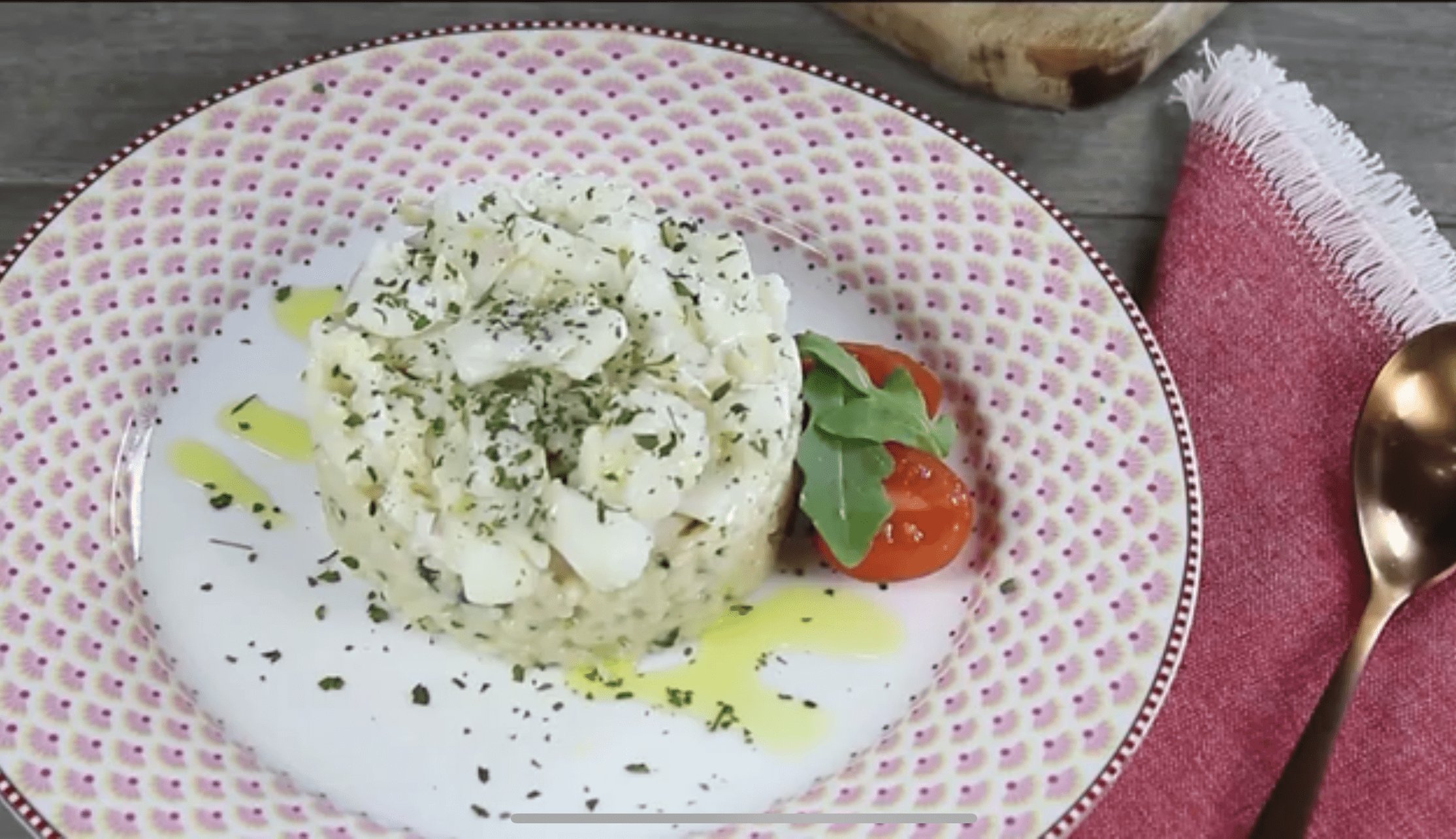 Risotto de Bacalao y Setas