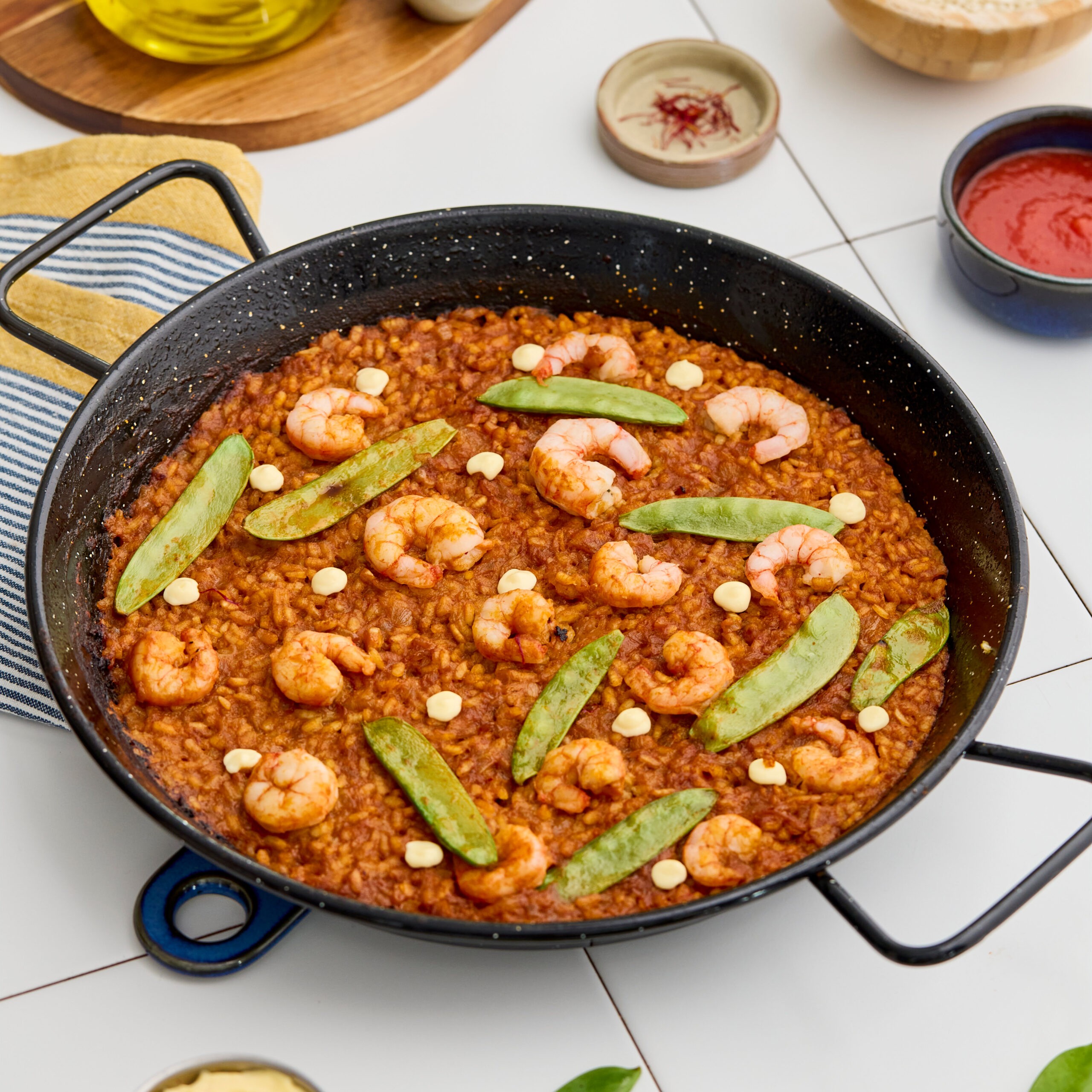 Arroz con gambas