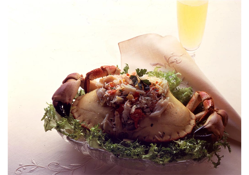 Salpicón de buey de mar